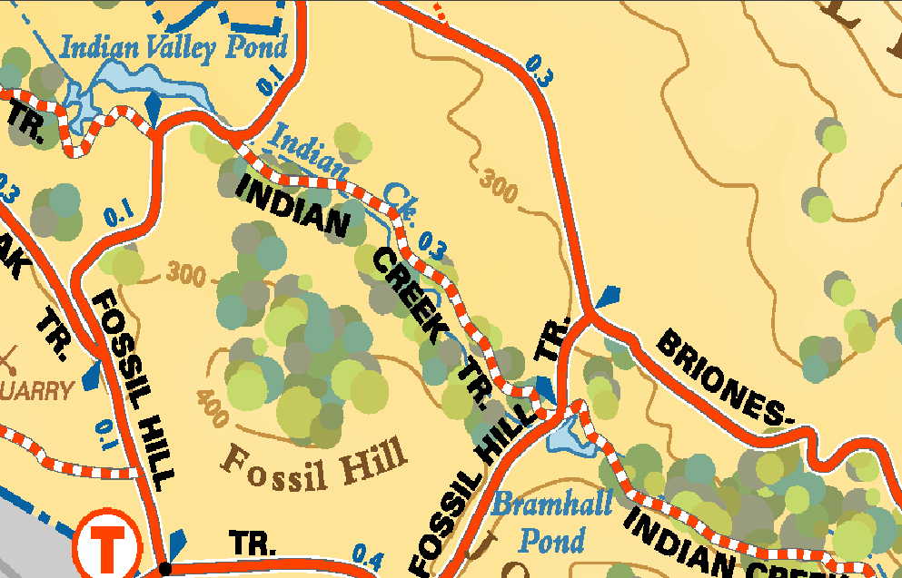 fossil hill trail map